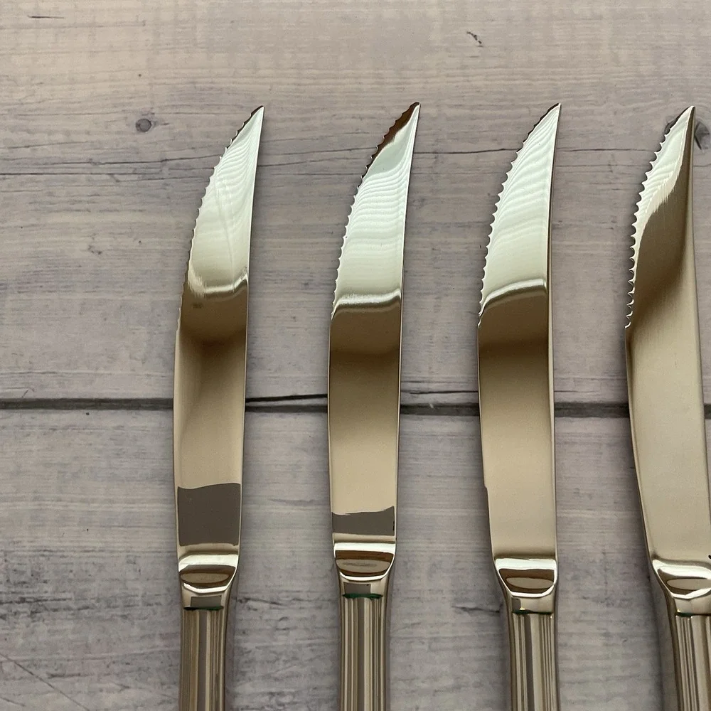 Wallace ARLINGTON‎ Steak Knives Set Of 6 Stainless Steel Flatware #4